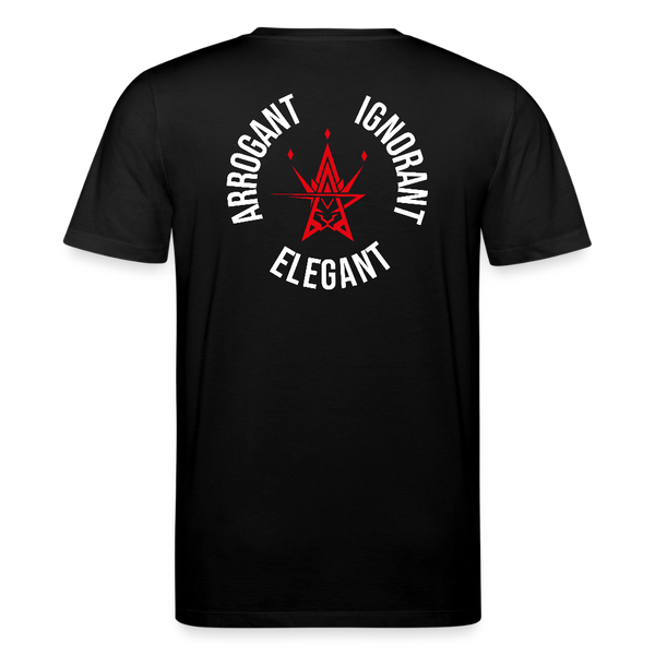 Arrogant Ignorant Elegant - Stabiler Rücken Logo Print - Kreis - Schwarz