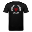 Arrogant Ignorant Elegant - Stabiler Rücken Logo Print - Kreis - Schwarz