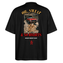 Oversized - Oil, Sweat & No Regrets - Schwarz
